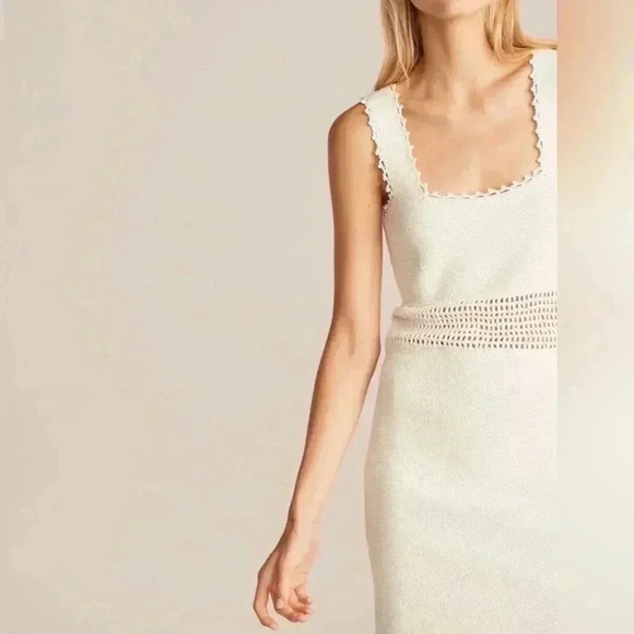 Rebecca Taylor CROCHET-TRIM Square MINI DRESS NEW WITHOUT TAG - Picture 2 of 7